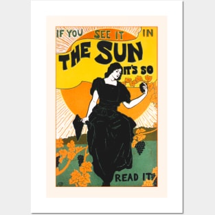 The Sun Newspaper, 1895 Posters and Art